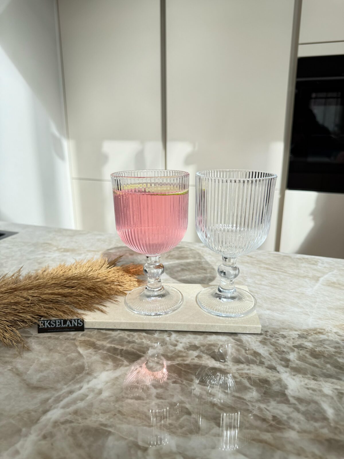 Ekselans - Ripple Wijnglazen/Dessertglazen - Set van 6 - 375 ml - Image 2