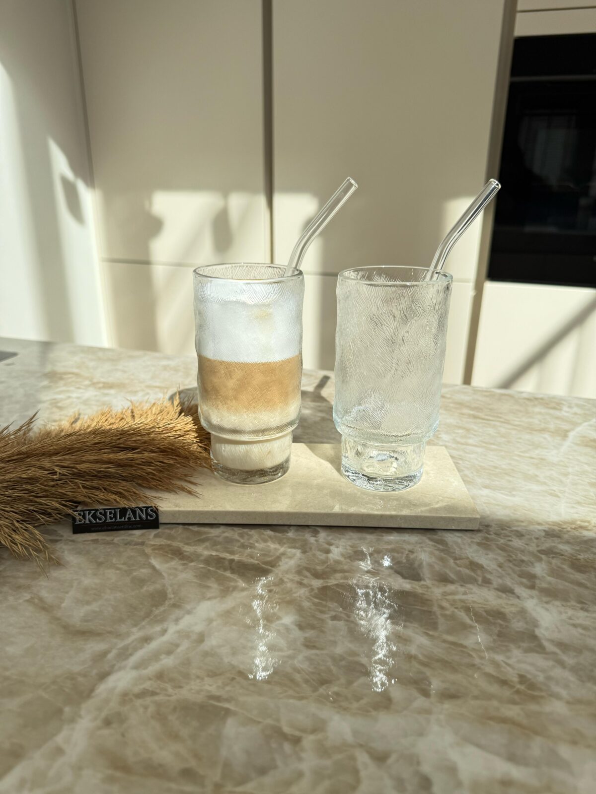 Ekselans – Glacier Longdrinkglazen – Set van 6 – 300 ml - Glas - Afbeelding 1