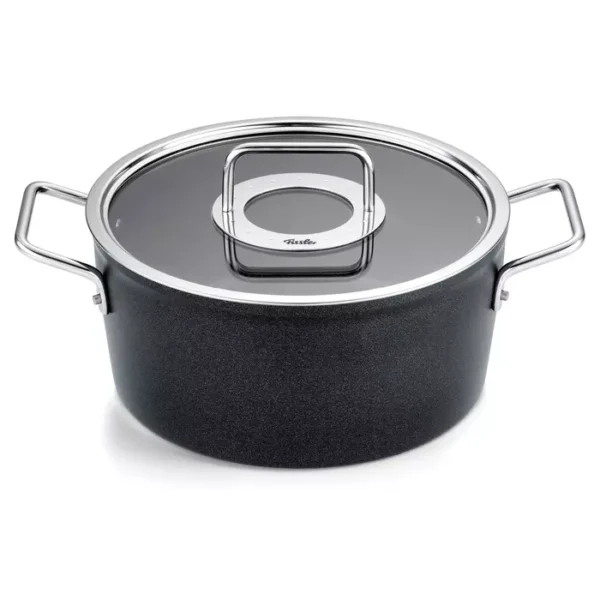 Fissler Adamant - Kookpan met Glasdeksel - 20cm - Zwart