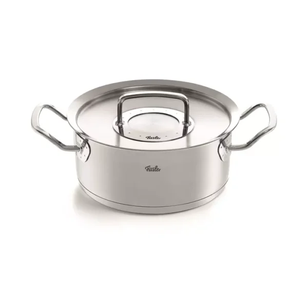 Fissler Original-Profi Collection - Kookpan Laag met RVS Deksel - 20cm