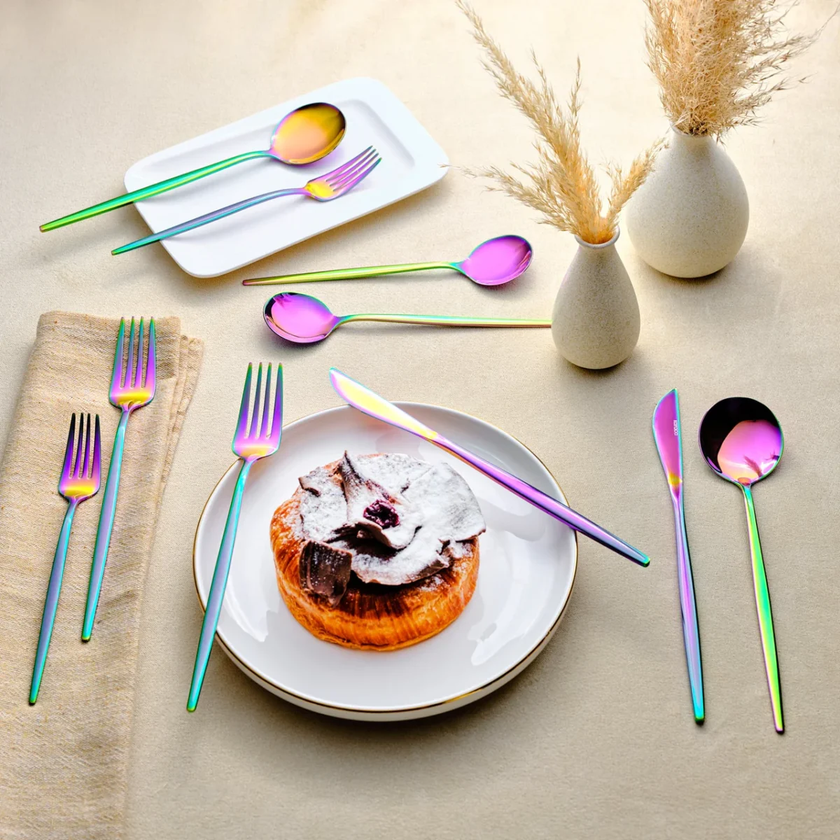 Karaca Orion Rainbow - Bestekset - 12-Persoons - 60-delige - Image 3