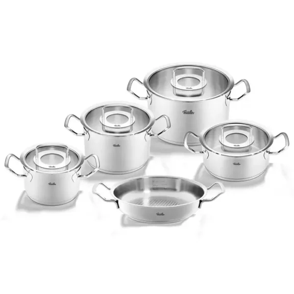 Fissler Original-Profi Collection 2022 - Pannenset met Serveerpan en Glasdeksels - 5-Delig