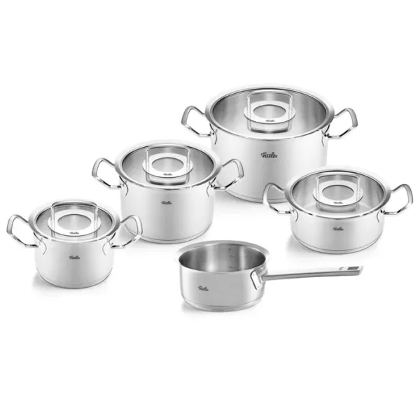 Fissler Original-Profi Collection - Pannenset met Steelpan en Glasdeksels - 5-Delig