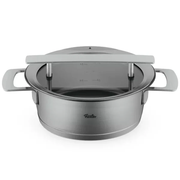 Fissler Phi Collection - Kookpan Laag met Glasdeksel - 20cm - RVS