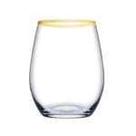 Pasabahce Golden Touch – Amber – waterglas/Waterglazen – Set van 6 – 570 ml