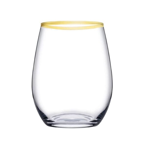 Pasabahce Golden Touch – Amber – waterglas/Waterglazen – Set van 6 – 570 ml