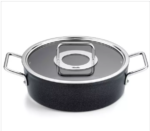 Fissler Adamant - Kookpan Laag met Glasdeksel - 24cm - Zwart