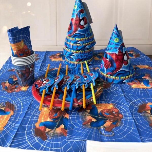 Ekselans EK-515 - Spiderman Feestpakket – Voor Kinderfeestjes & Verjaardagen - 30-Delig