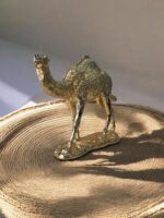 Ekselans EK-312 - Gouden Kameel Decoratie Beeld – 27 x 33 cm – Luxe Oosters Design