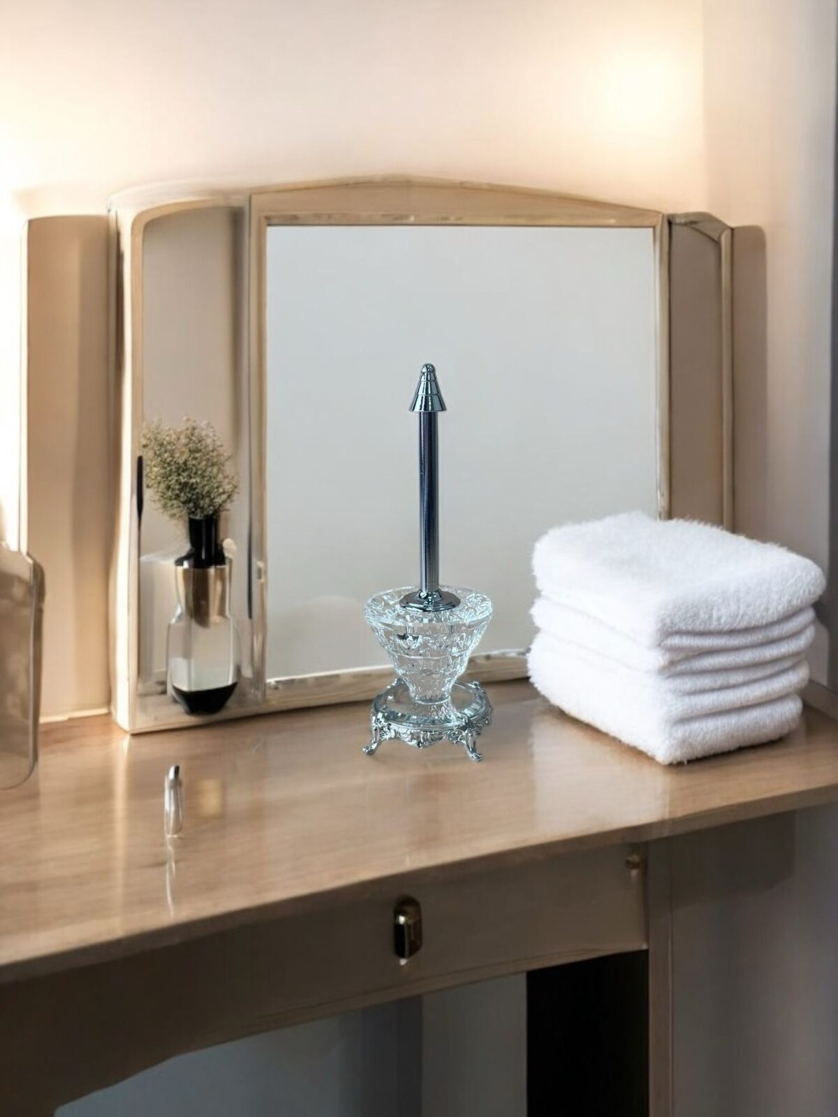 Ekselans EK-261 - Glazen Geurfles met Geurstokjes – 9 x 20 cm – Luxe Interieurparfum – Decoratief en Verfrissend - Afbeelding 1