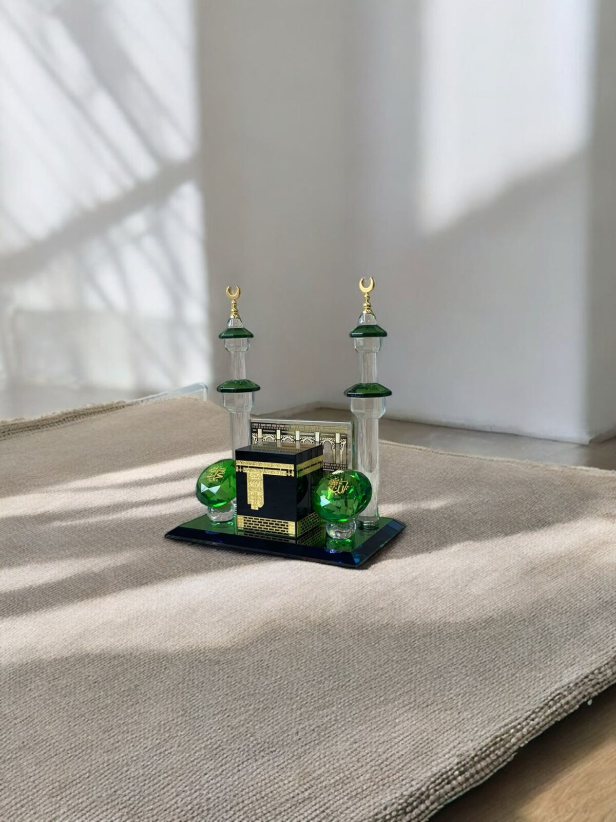 Ekselans EK-280 – Kaaba Miniatuur Decoratiebeeld – Spirituele Tafeldecoratie – 14 x 18 cm - Afbeelding 3