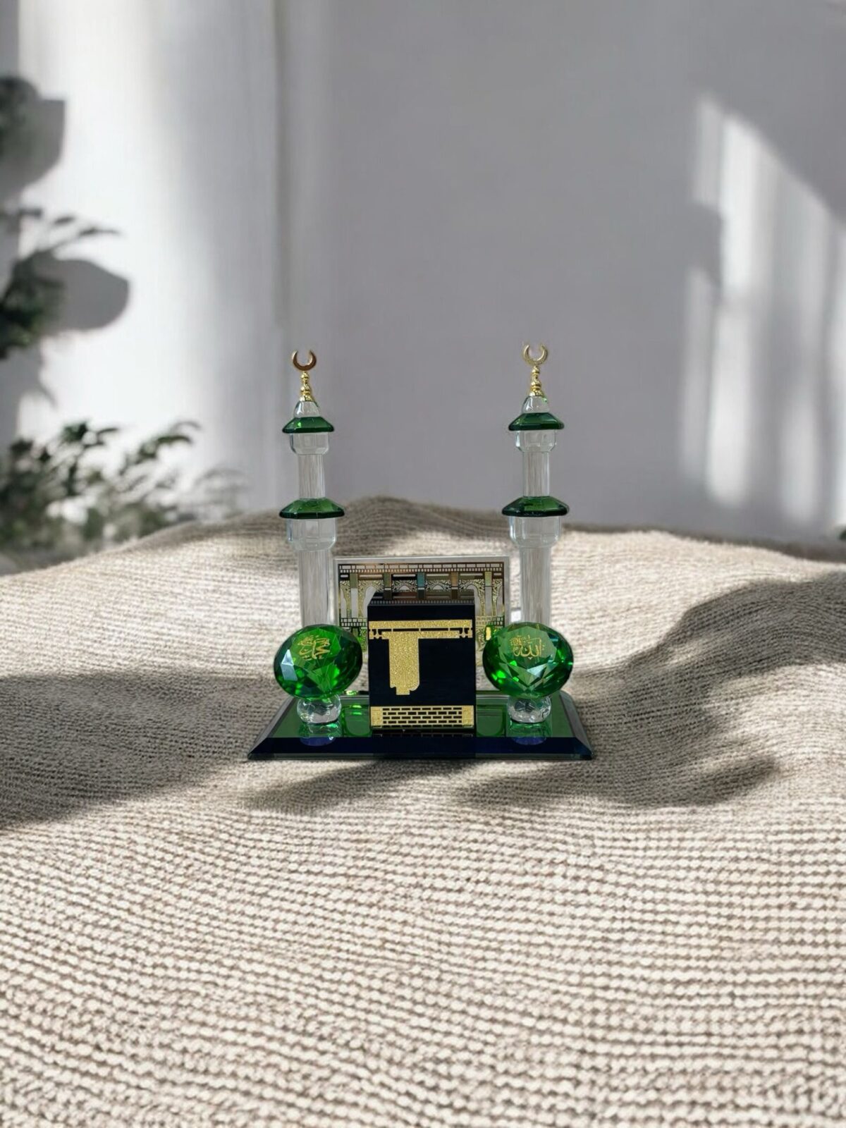 Ekselans EK-280 – Kaaba Miniatuur Decoratiebeeld – Spirituele Tafeldecoratie – 14 x 18 cm - Afbeelding 1