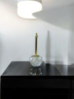 Ekselans EK-262 - Luxe Glazen Decoratie– Gouden Details – Decoratief en Verfrissend - 8 x 18 cm