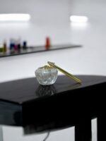 Ekselans EK-262 - Luxe Glazen Decoratie– Gouden Details – Decoratief en Verfrissend - 8 x 18 cm - Afbeelding 2