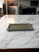 Ekselans EK-252 - Rechthoekig Dienblad met Glitters – 40 x 17 cm - Goud