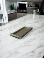 Ekselans EK-252 - Rechthoekig Dienblad met Glitters – 40 x 17 cm - Goud - Afbeelding 2
