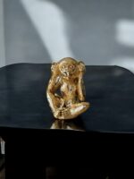 Ekselans EK-306 - Decoratieve Gouden Apen Beeldjes – 16,5 x 22 cm – Set van 3 - Afbeelding 2