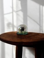 Ekselans EK-283 – Glazen Bol met Miniatuur Kaaba – Decoratief – 11 x 12,5 cm