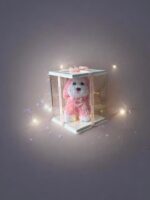 Ekselans EK-221 - Rozenhond in Cadeaubox met LED-verlichting – 26 x 33 cm – "Love is Eternal" Design - Afbeelding 3