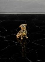Ekselans EK-299 - Decoratieve Puppy set - Set van 2 - Goud - 19 x 21 cm - Afbeelding 4