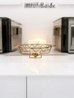 Ekselans EK-530 - Soepterrine met Glasdeksel - Goud/Wit - 22 x 46 cm - Afbeelding 4