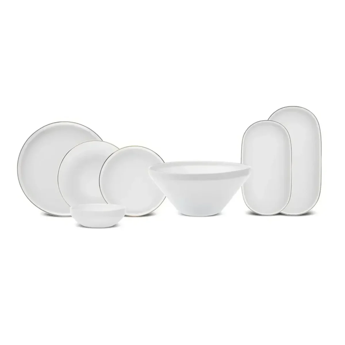 Karaca Streamline Saturn - 4 Persoons Serviesset - 19 Delig - Porselein - Image 6