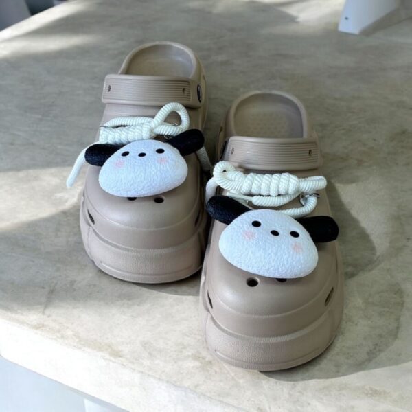Ekselans EK-181 – Beige Unisex Slippers met Panda Beertje – Maat 39/40 – Comfortabel & Speels Design