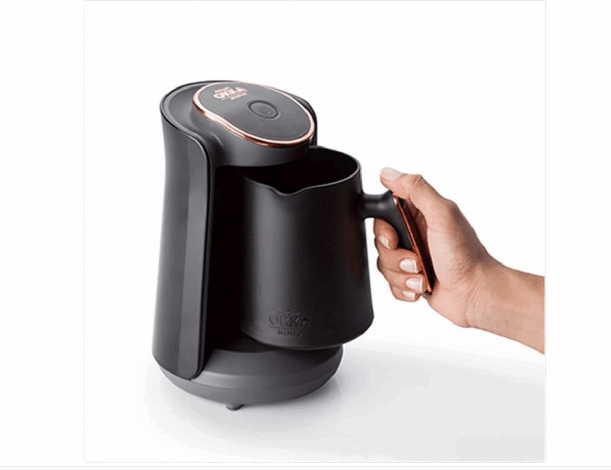 Arzum OKKA Minio Turkse Koffiemachine OK004-0500 | Zwart/Chroom - Dubbelzijdige koffiepot - 4 kopjes - 480W – Bild 6