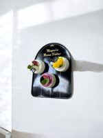 Ekselans EK-343 - Magnetische Houder met 3 Cakjes – 22 x 27,5 cm – Decoratieve Magnetische Wandplanner / Notitiebord