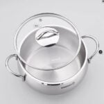 Korkmaz Tombik - RVS - Kookpan - Soeppan - 3.6L - 24 x 8 cm - Geschikt voor alle warmtebronnen ook inductie - Hoogwaardige RVS – Bild 2