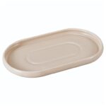 Bricard Bondy - Ovale Borden – 6-Stuks – Taupe – Porselein - Tapas schalen