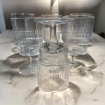 Ekselans - Geribbelde Klavervormige Waterglazen - Set van 6 – 300 ml - Afbeelding 2