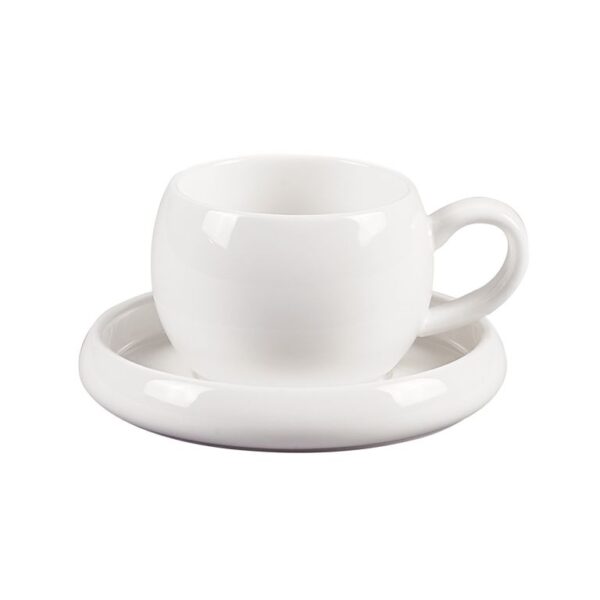Bricard Bondy - Porseleinen Koffieset met Onderzetters – 4-delig – Modern Design