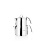 Korkmaz Perla A027 - RVS Theepot Set - 1400 ml - Inductiegeschikt