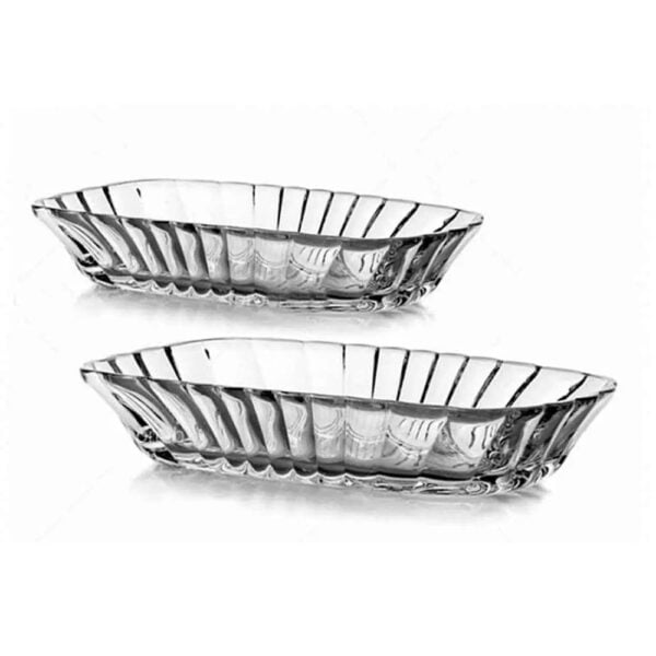 Pasabahce Mezze 53392 - Serveer Schaal - Set van 2 - 179 x 114 mm