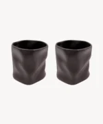 Keramieken Diamond Mok – 290 ml – Mocha Mousse - Handgemaakt – Set van 2 – Geaffecteerd Design – Hittebestendig - Image 3