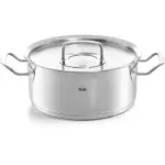 Fissler Original-Profi Collection - Kookpan Laag met RVS Deksel - 24cm