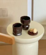 Keramieken Diamond Mok – 290 ml – Mocha Mousse - Handgemaakt – Set van 2 – Geaffecteerd Design – Hittebestendig - Image 7