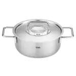 Fissler Pure Collection - Kookpan Laag met RVS Deksel - 24cm