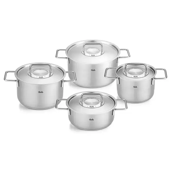 Fissler Pure Collection - Pannenset met RVS Deksels - 4-delig