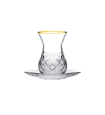 Pasabahce Timeless 96992 - Turkse Theeglazen Set - Gold - 12-Delig