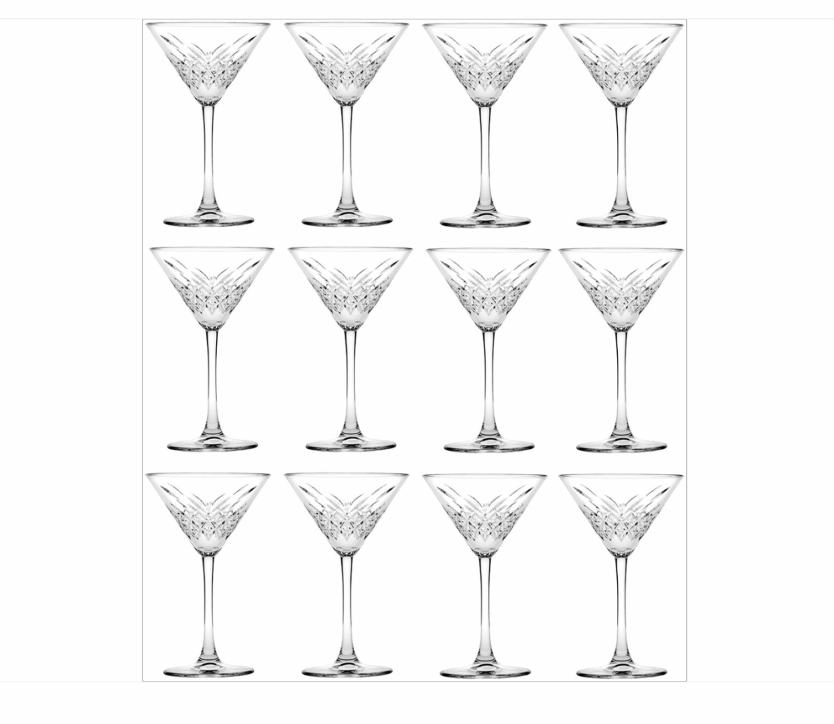 Pasabahce Timeless Martini 440176 - Cocktailglas - Set van 12 - 230 ml - Afbeelding 1
