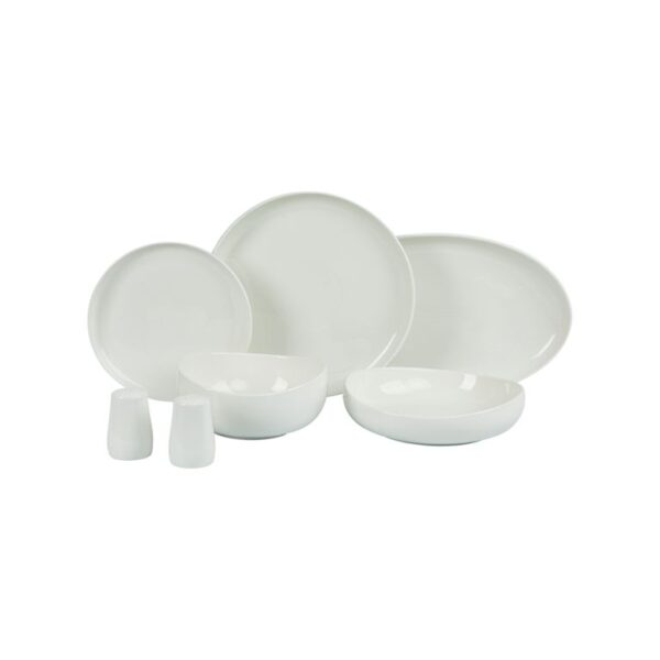 Bricard Colmar – Porseleinen Dinerset / Serviesset – Wit – 27-Delig