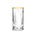 Pasabahce Elysia 520445 - Golden Touch Waterglas - Set van 4 - 365 ml