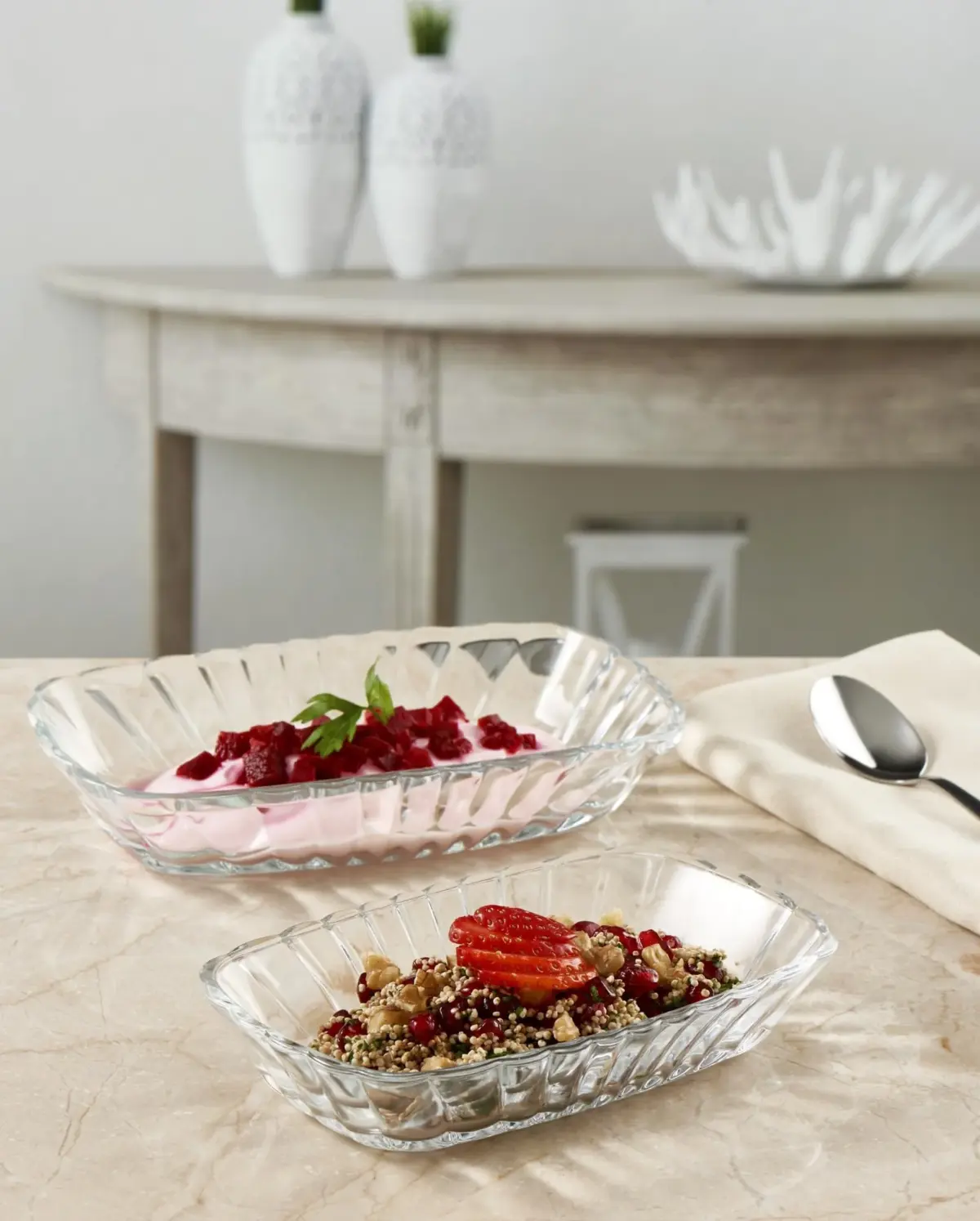 Pasabahce Mezze 53392 - Serveer Schaal - Set van 2 - 179 x 114 mm - Afbeelding 2