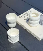 Keramieken Organic Mokken – Set van 2 - 400 ml - Glans Wit - Handgemaakt - Hittebestendige Koffie mok - Image 5