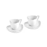 Karaca Streamline Tribe - Porseleienen Koffiekopjes Set - 90 ml