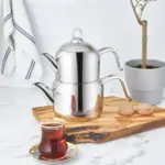 Karaca Manes - Inductiebodem Mini Theepot - 18/10 RVS - 850 ml - Afbeelding 2