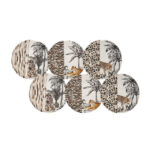 Karaca Amazone - Keramiek Dessertset – 6 Personen – 6 Delig – Ø 21 cm