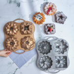 Karaca Cake Pro - Aluminium Gietijzeren Cakevorm Set - 4-Delig - Goud - Afbeelding 2